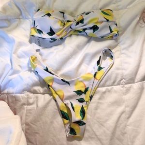 Lemon designed bathing suit